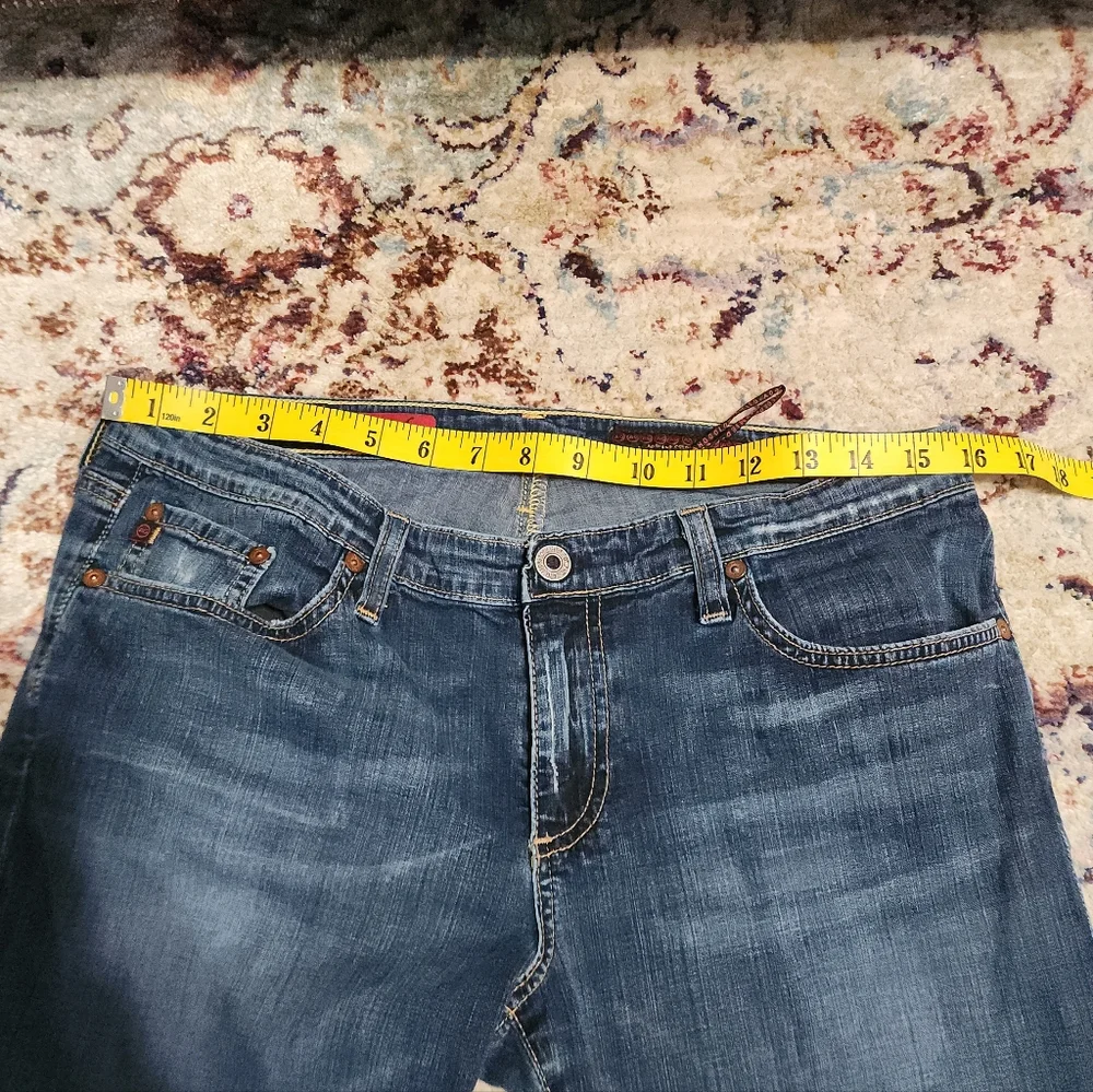 AG ED Adriano Goldschmied Angel Boot Cut Jeans Low Rise Blue Womens Size 31 x 34